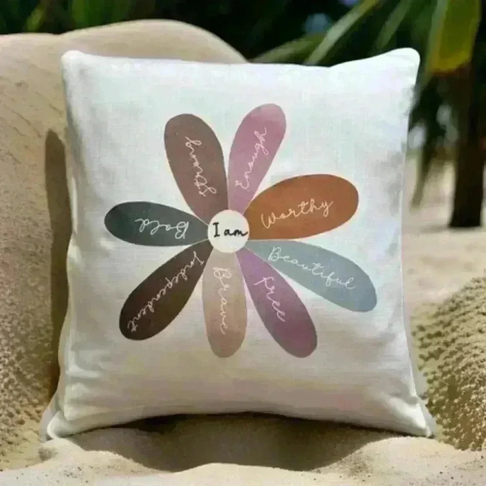Inspirational Flower Pillowcase